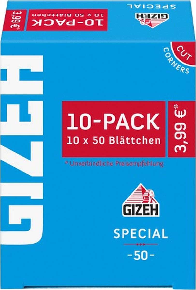 Gizeh Special Zigarettenpapier 10er-Pack (10 x 10 Stk.)