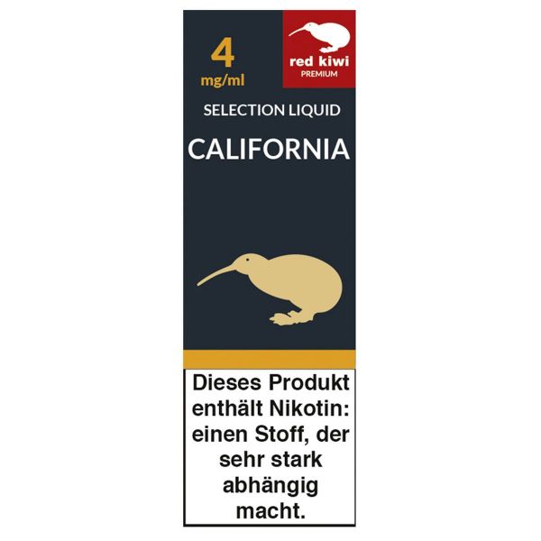Red Kiwi eLiquid Selection California 4mg Nikotin/ml (10 ml)