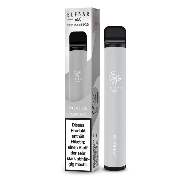 Elf Bar 600 Einweg E-Zigarette Lychee Ice 20mg Nikotin/ml (1 Stück)