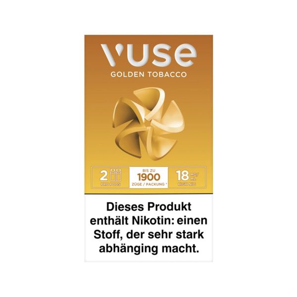 Vuse ePod Caps Golden Tobacco Nic Salts 18mg Nikotin 1,9ml (2 Stück)