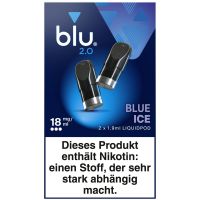 blu 2.0 Liquidpod Blue Ice 18mg Nikotin 1,9ml (2 Stück)
