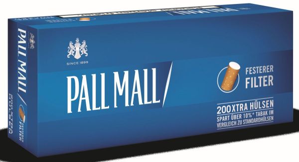 Pall Mall Blue XTRA Hülsen (5 x 200 Stück)
