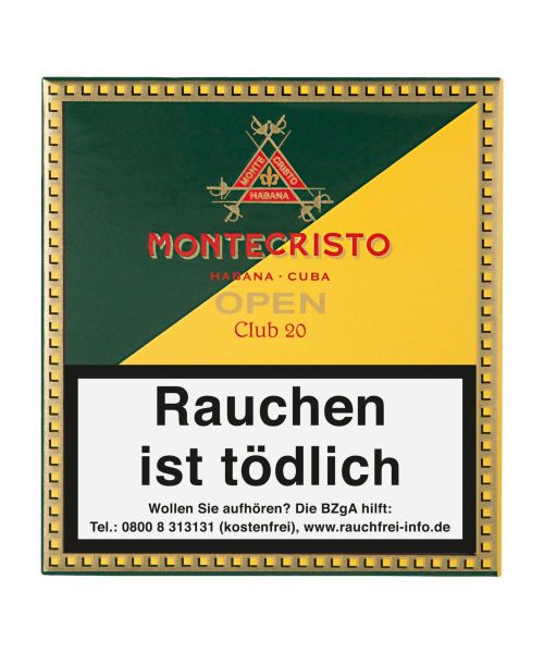 Montecristo Zigarillos Open Club (Schachtel á 20 Stück)
