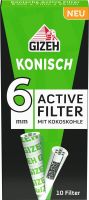 Gizeh Active Filter konisch 6mm (10 Stück)