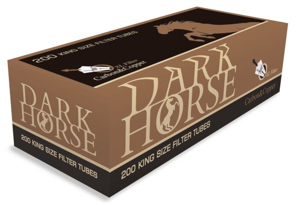 Dark Horse Carbon & Copper XL Zigarettenhülsen Filterlänge 24mm (5 x 200 Stück)