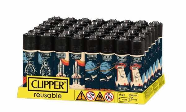 Feuerzeuge Clipper Space (48 x 1 Stück)