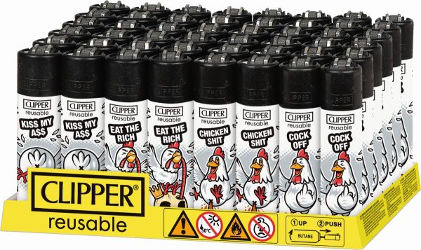 Feuerzeuge Clipper Bad Chicks (48 x 1 Stück)