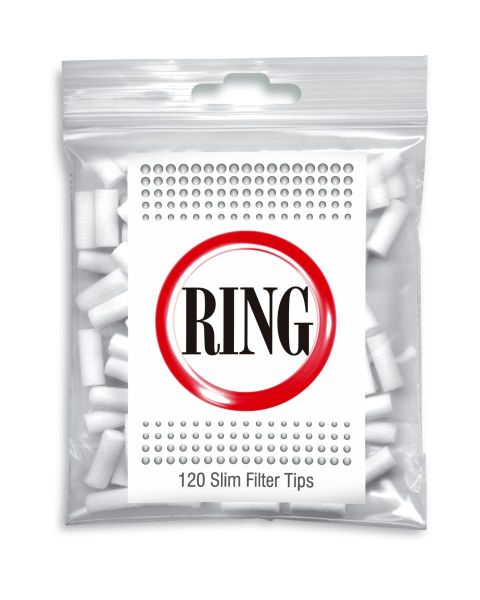 Ring Slim Filter Tips 6mm (15mm lang) (34 x 120 Stück)