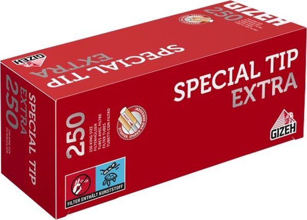 Gizeh Special Tip Extra rot Zigarettenhülsen (4 x 250 Stück)